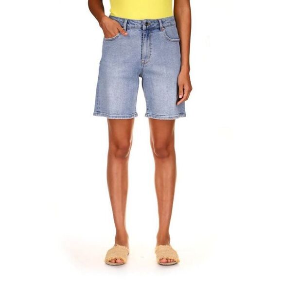 Sanctuary Boy Cut Denim Bermuda Shorts Women's Clothing Archive Wash : 27 Cotto
